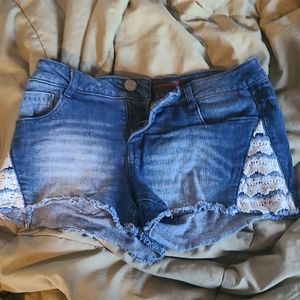 No Boundaries denim shorts